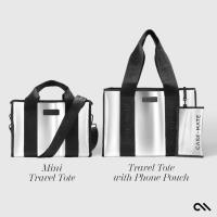 Case-Mate Large Travel Tote Bag - Wodoodporna torba na ramię z etui na telefon (Silver Chrome)