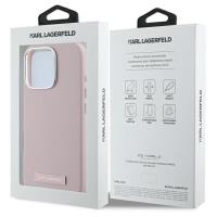 Karl Lagerfeld FW Metal Plate MagSafe - Etui iPhone 16 Pro (różowy)