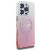 Guess IML Glitter Gradient MagSafe - Etui iPhone 16 Pro (różowy)