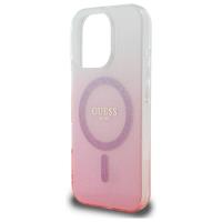 Guess IML Glitter Gradient MagSafe - Etui iPhone 16 Pro (różowy)