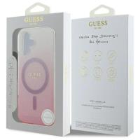 Guess IML Glitter Gradient MagSafe - Etui iPhone 16 Plus (różowy)