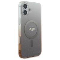 Guess IML Glitter Gradient MagSafe - Etui iPhone 16 Plus (brązowy)