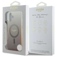 Guess IML Glitter Gradient MagSafe - Etui iPhone 16 Plus (brązowy)