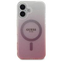 Guess IML Glitter Gradient MagSafe - Etui iPhone 16 (różowy)