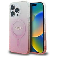 Guess IML Glitter Gradient MagSafe - Etui iPhone 16 Pro Max (różowy)