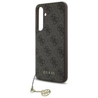 Guess 4G Charms Collection - Etui Samsung Galaxy S24 FE (brazowy)