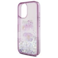 Hello Kitty Liquid Glitter 50TH Anniversary Party - Etui iPhone 16 (fioletowy)