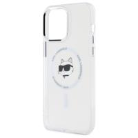 Karl Lagerfeld IML Metal Choupette Head MagSafe - Etui iPhone 13 Pro Max (biały)