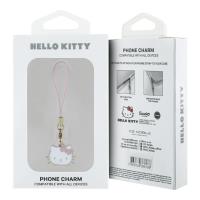 Hello Kitty Phone Strap Charm Kitty Head - Zawieszka do telefonu (różowy)