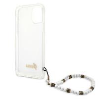 Guess White Pearl Strap - Etui iPhone 12 Pro Max (przezroczysty)