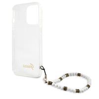 Guess White Pearl Strap - Etui iPhone 13 Pro Max (przezroczysty)