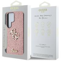 Guess Fixed Glitter Big 4G Metal Logo - Etui do Samsung Galaxy S25 Ultra (różowy)