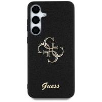 Guess Fixed Glitter Big 4G Metal Logo - Etui do Samsung Galaxy S25 (czarny)