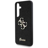 Guess Fixed Glitter Big 4G Metal Logo - Etui do Samsung Galaxy S25 (czarny)