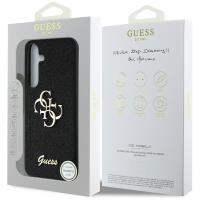 Guess Fixed Glitter Big 4G Metal Logo - Etui do Samsung Galaxy S25 (czarny)