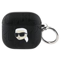Karl Lagerfeld Monogram Karl Head - Etui AirPods 4 (czarny) Karl Lagerfeld Monogram Karl Head - Etui AirPods 4 (czarny)
