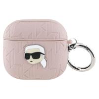 Karl Lagerfeld Monogram Karl Head - Etui AirPods 4 (różowy) Karl Lagerfeld Monogram Karl Head - Etui AirPods 4 (różowy)
