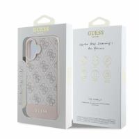Guess 4G Bottom Stripe - Etui iPhone 16 (różowy)