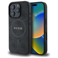 Guess 4G Ring Classic Logo MagSafe - Etui iPhone 16 Pro Max (czarny)