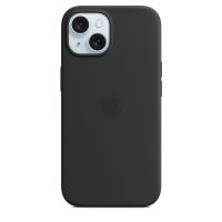 Apple Silicone Case - Silikonowe etui z MagSafe do iPhone 15 (czarny)