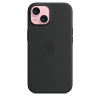 Apple Silicone Case - Silikonowe etui z MagSafe do iPhone 15 (czarny)