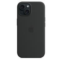 Apple Silicone Case - Silikonowe etui z MagSafe do iPhone 15 (czarny)