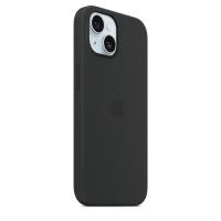 Apple Silicone Case - Silikonowe etui z MagSafe do iPhone 15 (czarny)
