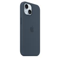 Apple Silicone Case - Silikonowe etui z MagSafe do iPhone 15 (sztormowy błękit)