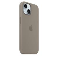 Apple Silicone Case - Silikonowe etui z MagSafe do iPhone 15 (popielaty brąz)