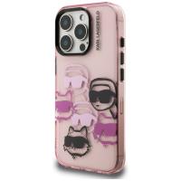Karl Lagerfeld IML Multi K&C Head Pattern - Etui iPhone 16 Pro Max (różowy)