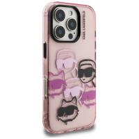 Karl Lagerfeld IML Multi K&C Head Pattern - Etui iPhone 16 Pro Max (różowy)