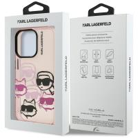 Karl Lagerfeld IML Multi K&C Head Pattern - Etui iPhone 16 Pro Max (różowy)