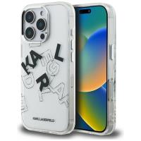 Karl Lagerfeld IML Sketched Graphic - Etui iPhone 16 Pro Max (przezroczysty)