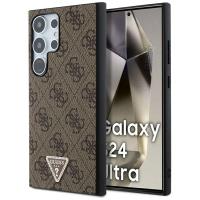 Guess 4G Triangle Strass - Etui Samsung Galaxy S24 Ultra (brązowy)