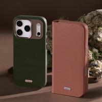 Moshi Overture MagSafe - Skórzane etui 3w1 z klapką iPhone 17 Pro Max (Misty Coral)