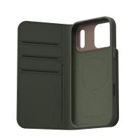 Moshi Overture MagSafe - Skórzane etui 3w1 z klapką iPhone 17 Pro Max (Moss Green)