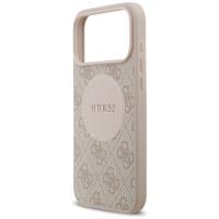 Guess 4G Circle Classic Logo MagSafe - Etui iPhone 17 Pro Max (różowy)