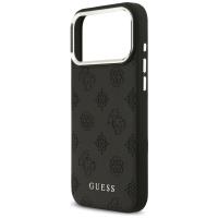 Guess Peony Hot Stamp Script MagSafe - Etui iPhone 17 Pro Max (czarny)