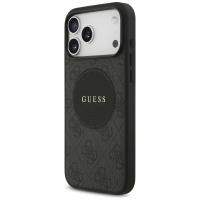 Guess 4G Circle Classic Logo MagSafe - Etui iPhone 17 Pro Max (czarny)