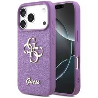 Guess Fixed Glitter Big 4G - Etui iPhone 17 Pro (liliowy) Guess Fixed Glitter Big 4G - Etui iPhone 17 Pro (liliowy)