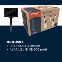 Grundig - Lampki ogrodowe solarne LED 3,35 m
