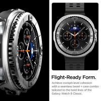 Spigen Bezel Tune Pro Pilot - Obudowa / Pierścień ochronny do Samsung Galaxy Watch 8 Classic 46 mm (Silver)