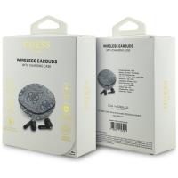 Guess 4G Classic Metal Logo - Słuchawki Bluetooth TWS ENC + etui ładujące (niebieski)