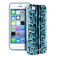 JUST CAVALLI Leopard Cover - Etui iPhone SE / iPhone 5s / iPhone 5 (morski) JUST CAVALLI Leopard Cover - Etui iPhone SE / iPhone 5s / iPhone 5 (morski)