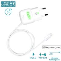 PURO Mini Travel Fast Charger- Ładowarka Apple 2.4 A złącze Lightning MFi (biały) PURO Mini Travel Fast Charger- Ładowarka Apple 2.4 A złącze Lightning MFi (biały)