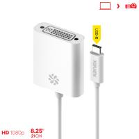 Kanex przejściówka z USB-C na DVI (21 cm) Kanex przejściówka z USB-C na DVI (21 cm)