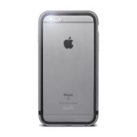 Moshi iGlaze Luxe - Etui z aluminiową ramką iPhone 6s Plus / iPhone 6 Plus (Titanium Grey)