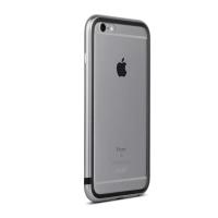 Moshi iGlaze Luxe - Etui z aluminiową ramką iPhone 6s Plus / iPhone 6 Plus (Titanium Grey)