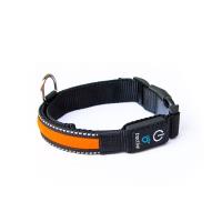 Tractive LED Dog Collar Small - Świecąca obroża LED 33 - 45 cm (pomarańczowy)