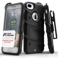 Zizo Bolt Cover - Pancerne etui iPhone 8 Plus / 7 Plus + szkło 9H na ekran (czarny) Zizo Bolt Cover - Pancerne etui iPhone 8 Plus / 7 Plus + szkło 9H na ekran (czarny)